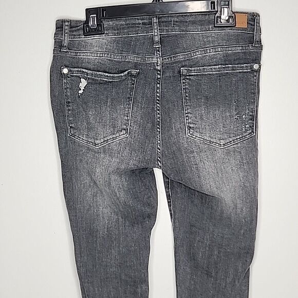 Judy Blue Jeans Women’s 11/30 Skinny Fit Distressed Faded Stretchy JB8857 Black - Picture 6 of 9